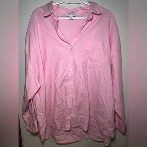 Old Navy Size XL Boyfriend Shirt in Pink